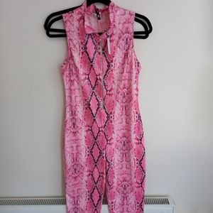Pink Snake Skin Romper Brand New With Tags